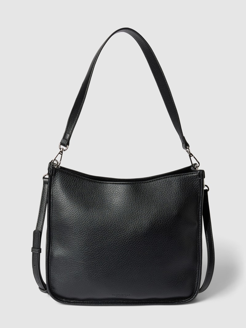 Handtasche in Leder-Optik Modell 'DALE HOBO' in schwarz