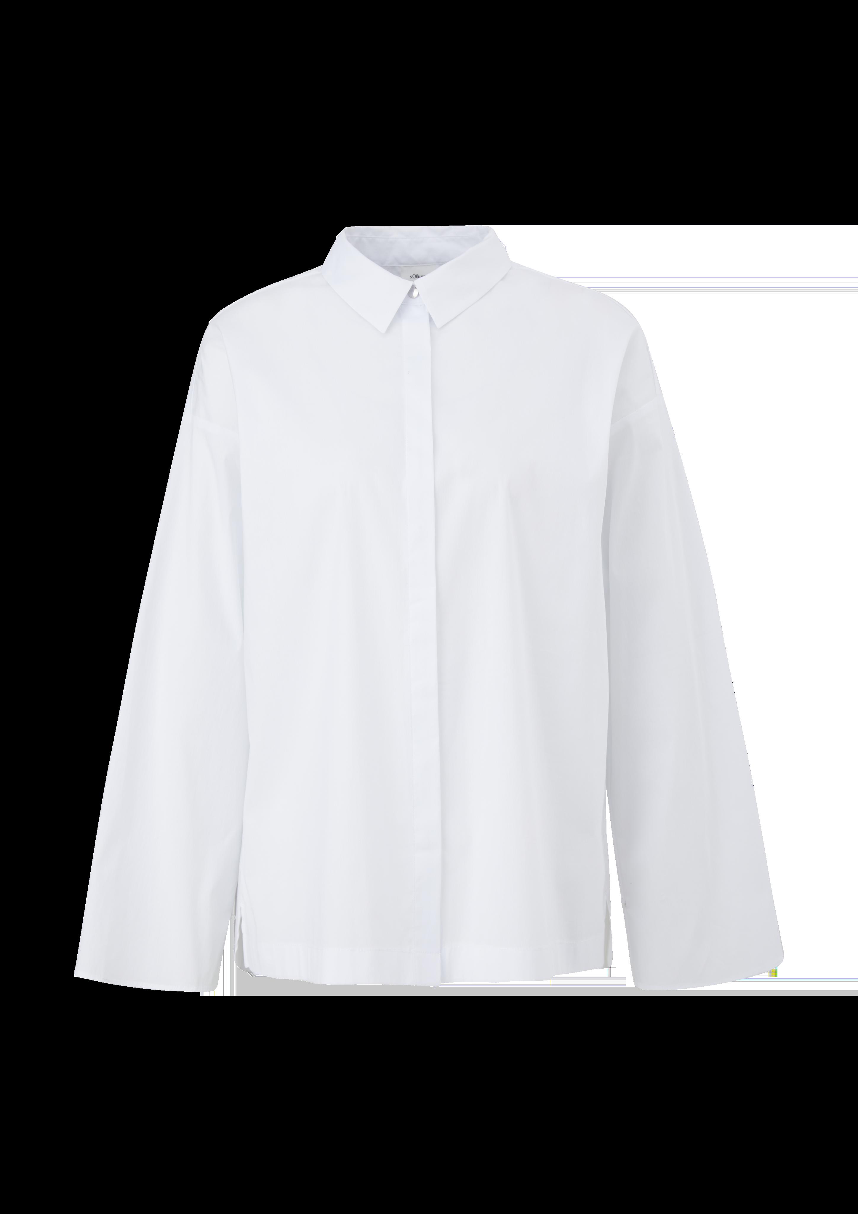 Popeline-Bluse aus Baumwollstretch  2121599-0100