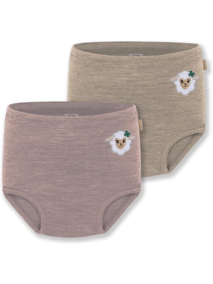 Normani Outdoor Sports 2er Pack Baby Merino Windelhose Tokoroa in Beige/Rosa günstig kaufen