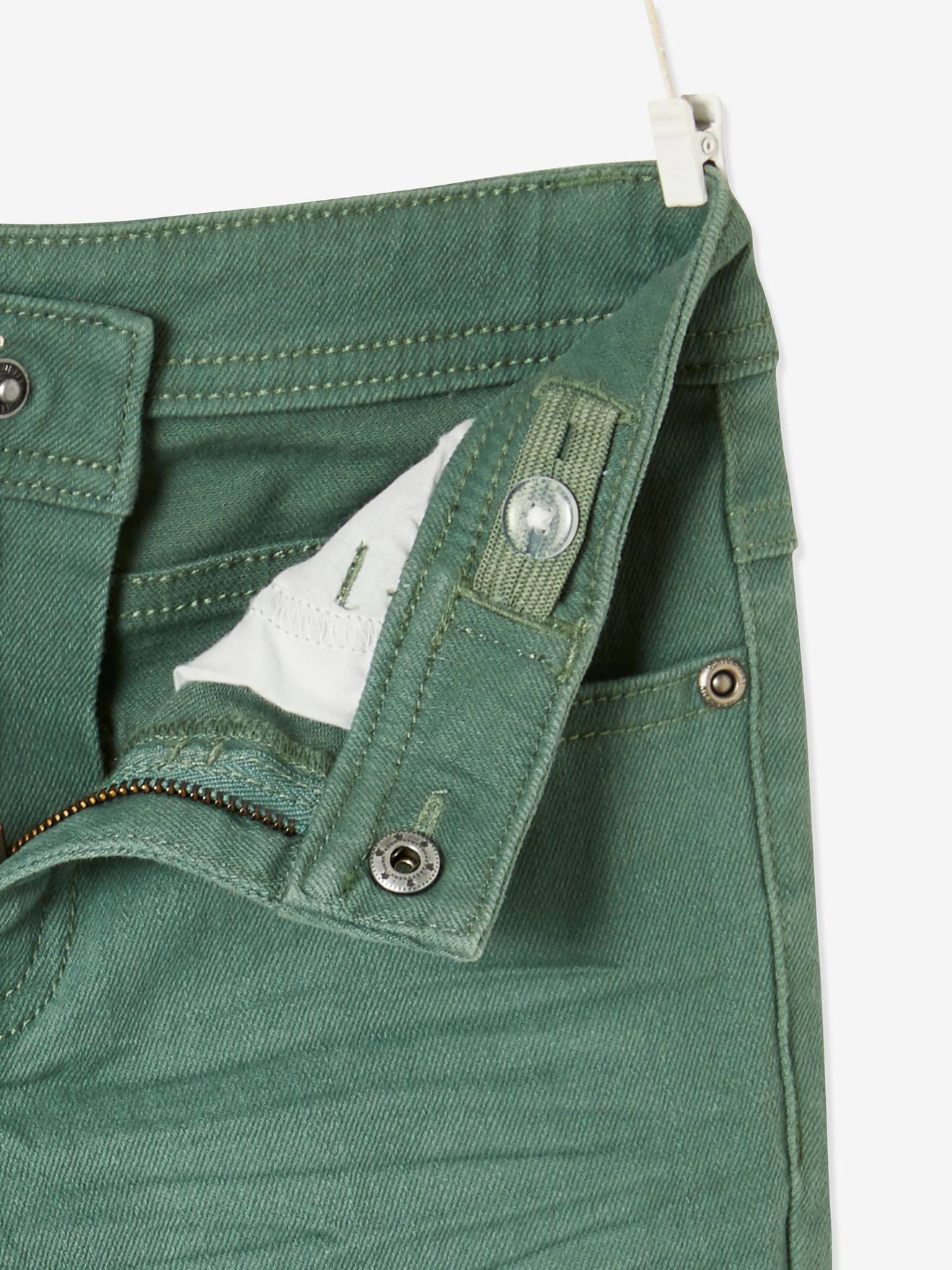 Pantalon slim MorphologiK tour de hanches LARGE garçon acajou
