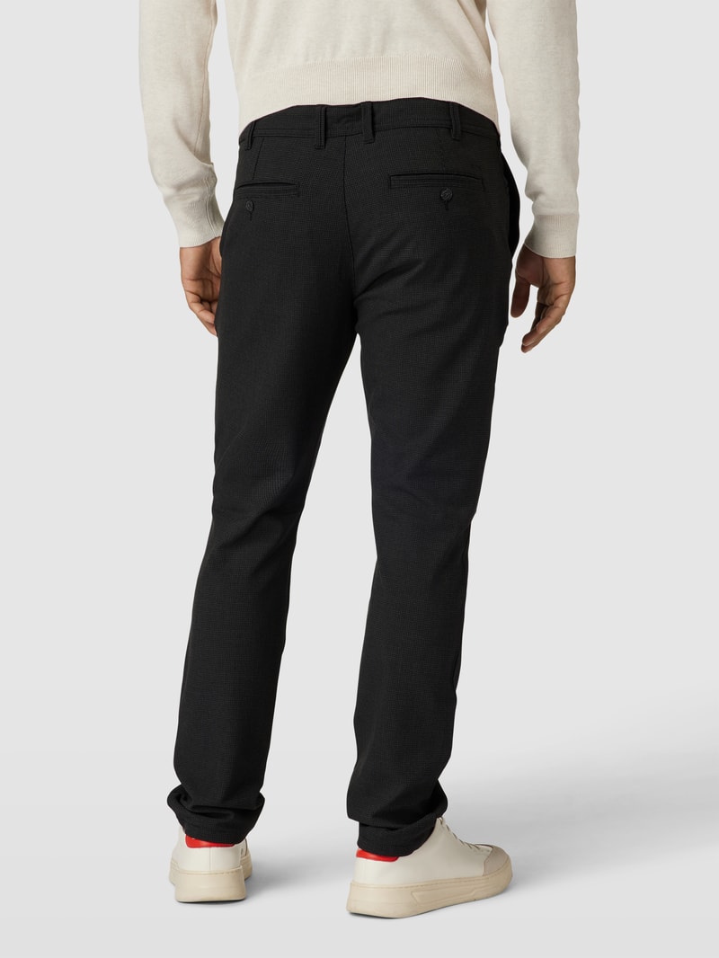 Stoffhose mit französischen Eingrifftaschen in graphit