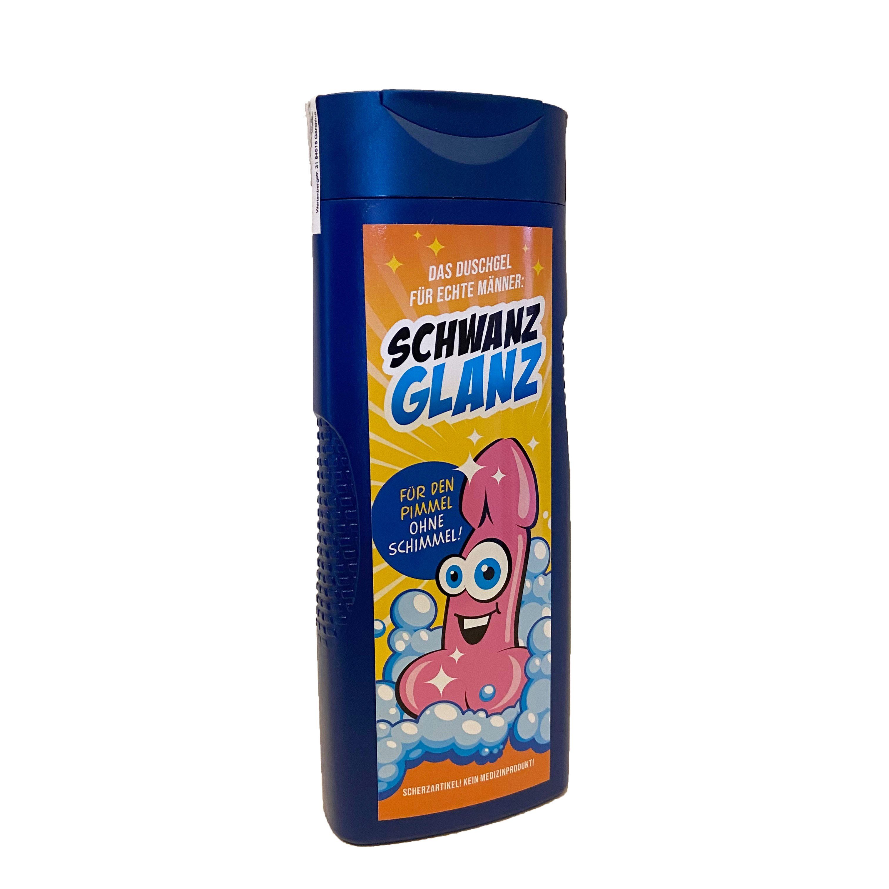Deggelbam Pflege-Geschenkset Geschenkidee, SchwanzGlanz, Das witzige Geschenk für Deinen Freund 300ml Duschgel, 1-tlg., Geburtstagsgeschenk, Männergeschenk, Penis, Pimmel