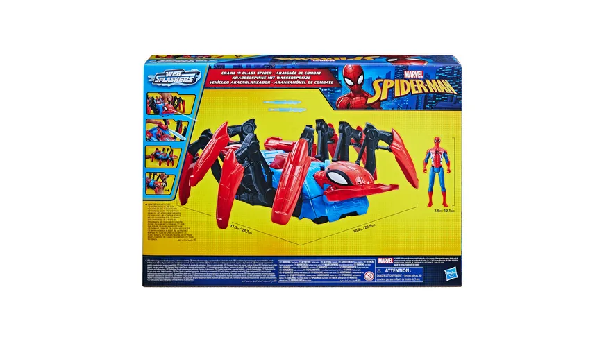 Hasbro - Marvel Spider-Man Krabbelspinne mit Wasserspritze
