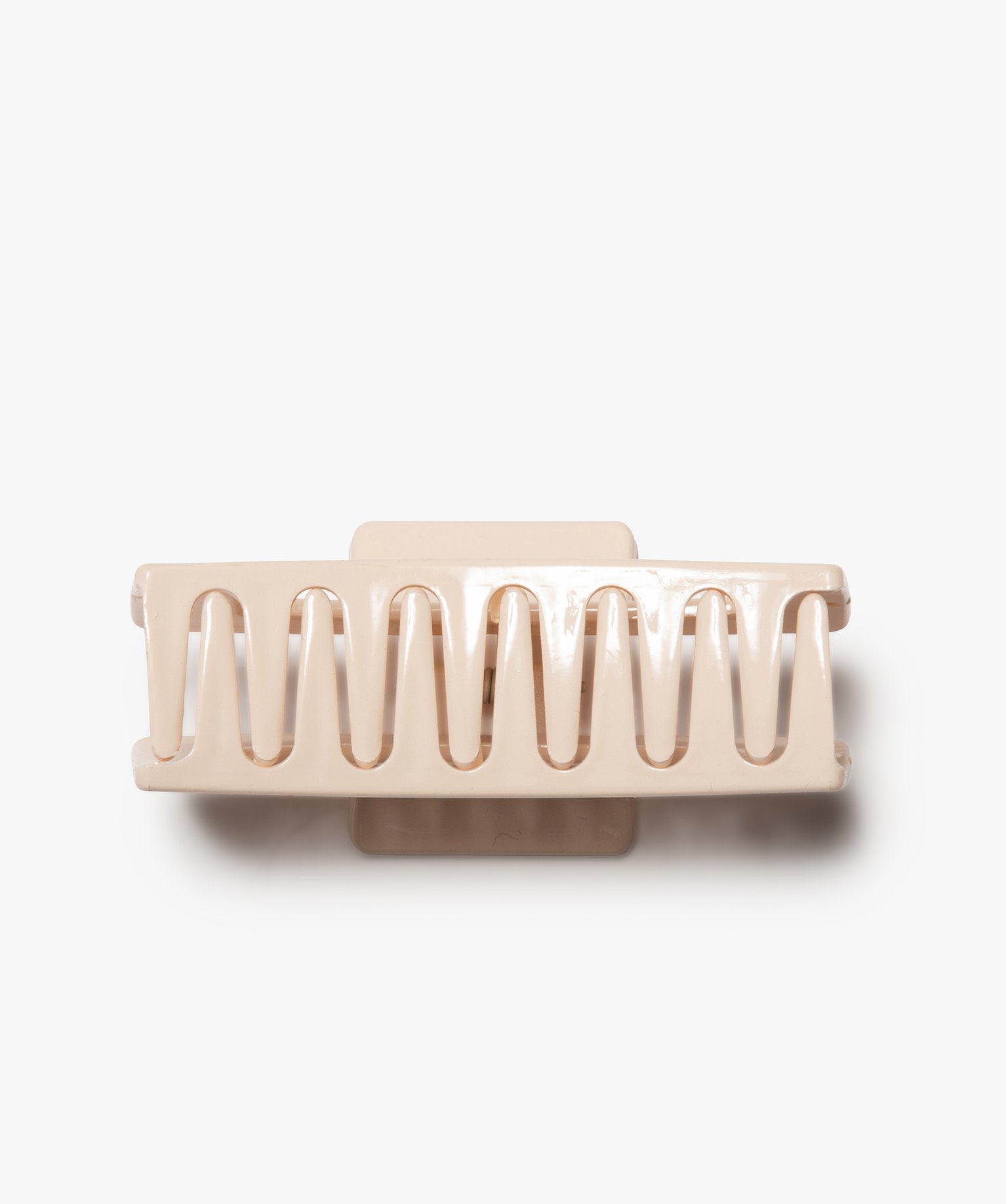 Pince crabe femme forme rectangle ecru | GEMO