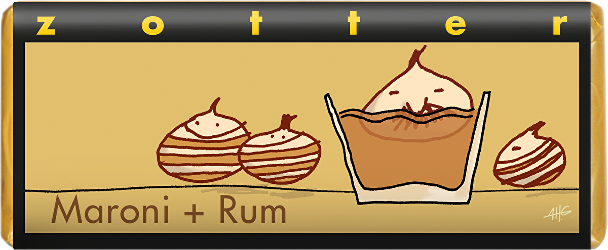 Zotter Maroni + Rum 70g
