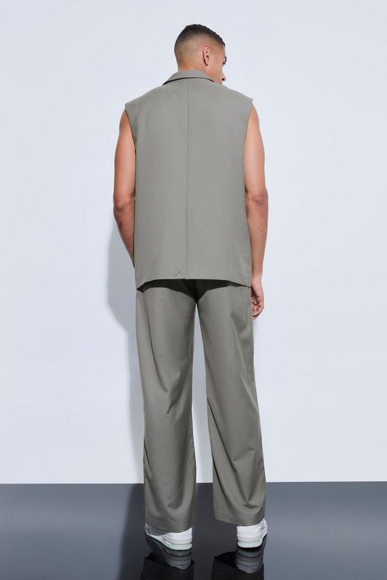 Ärmelloser Oversize Cargo-Blazer