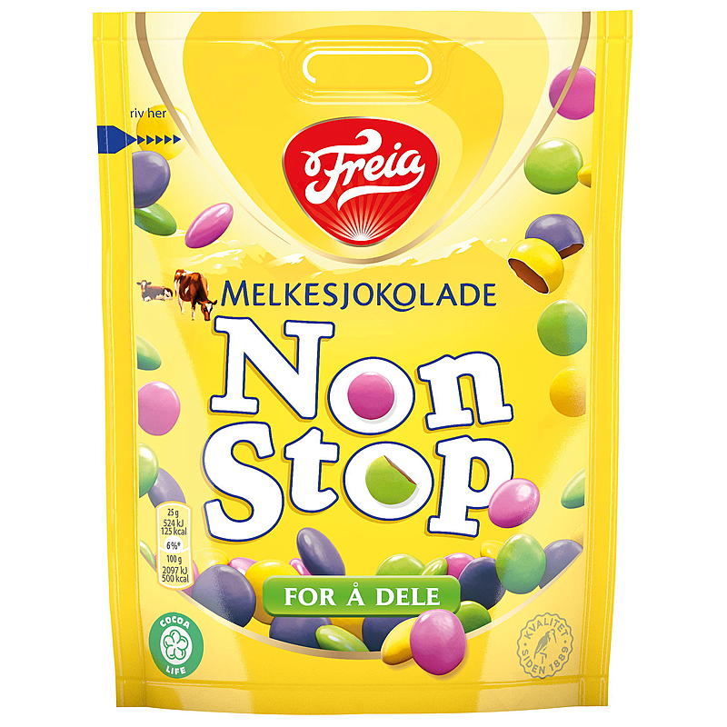 Freia Non Stop 180 g melkesjokolade