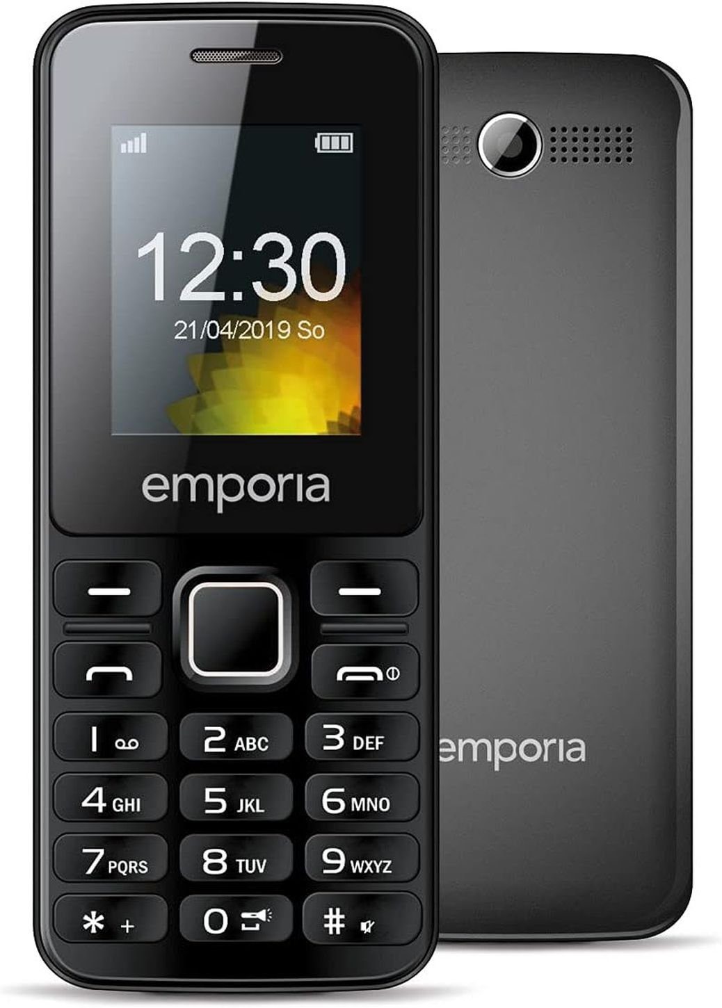 Emporia MD212 Dual-SIM schwarz/blau Seniorenhandy (4,57 cm/1,8 Zoll, 0,3 MP Kamera, Telefonbuch mit 300 Speicherplätzen)