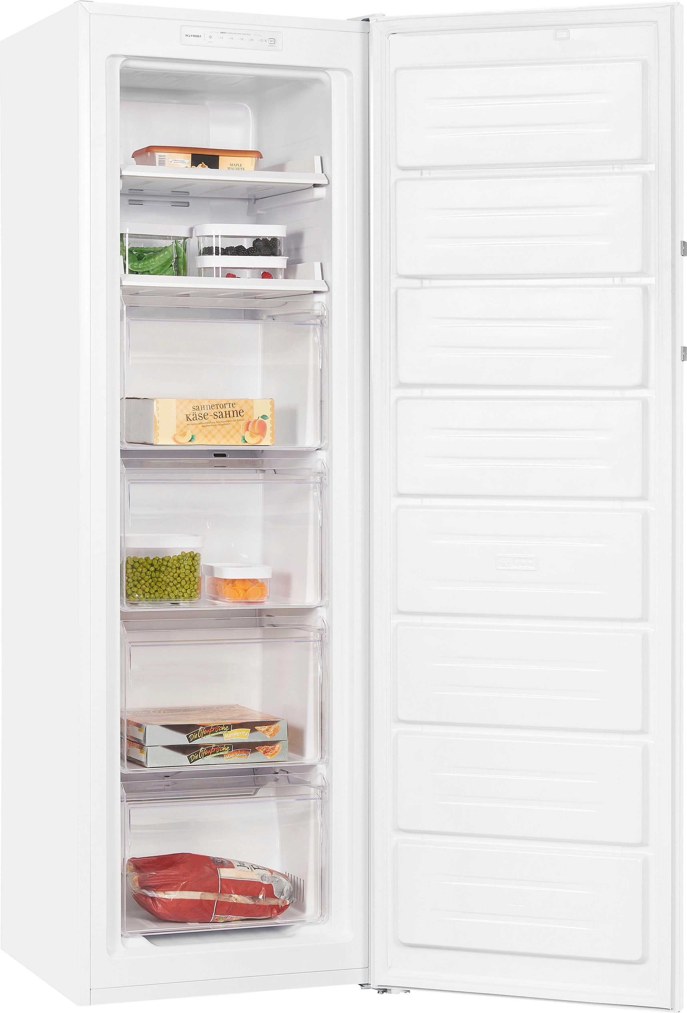 exquisit Gefrierschrank GS271-NF-H-040D weiss, 170,5 cm hoch, 54 cm breit