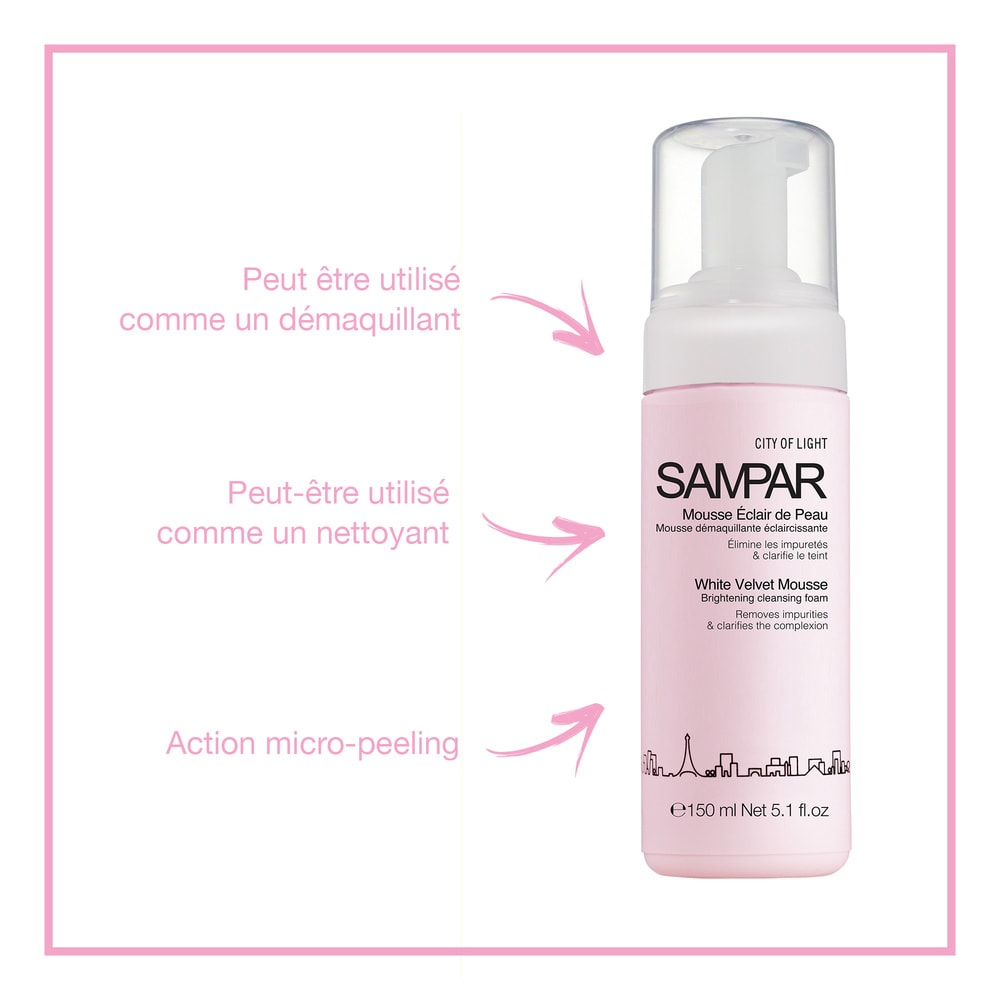 Sampar Mousse Eclair de Peau Nettoyant visage