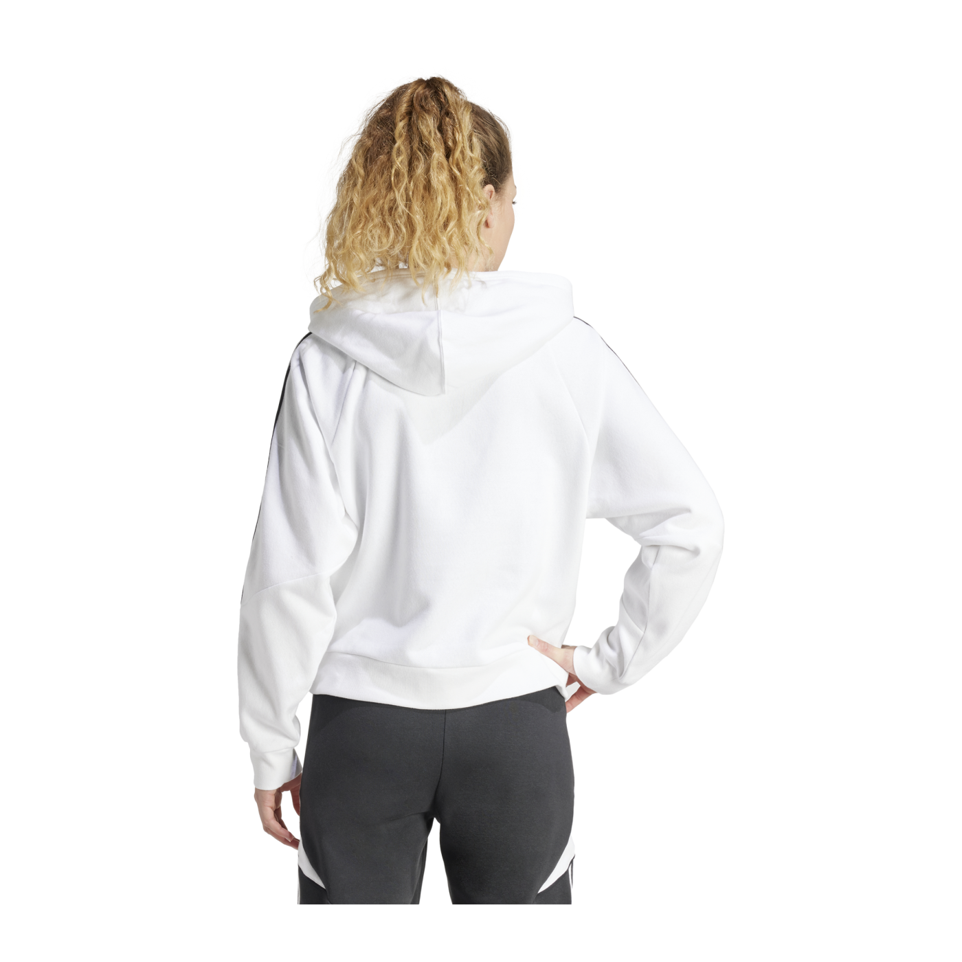adidas Tiro 24 Hoody Damen Weiss Schwarz