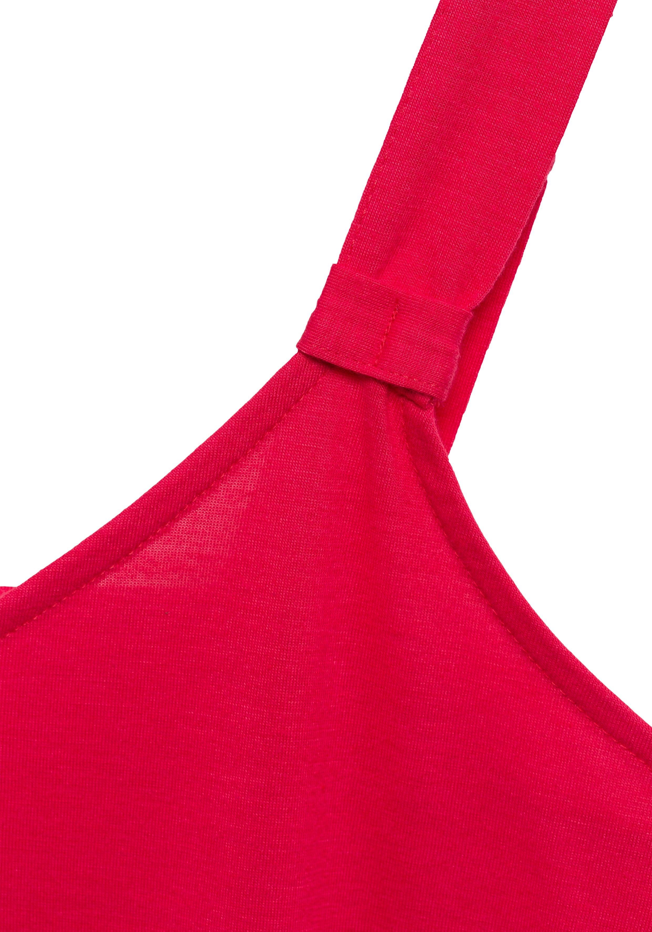 LASCANA Trägertop (2er-Pack) mit kleinen Knotendetails vorn