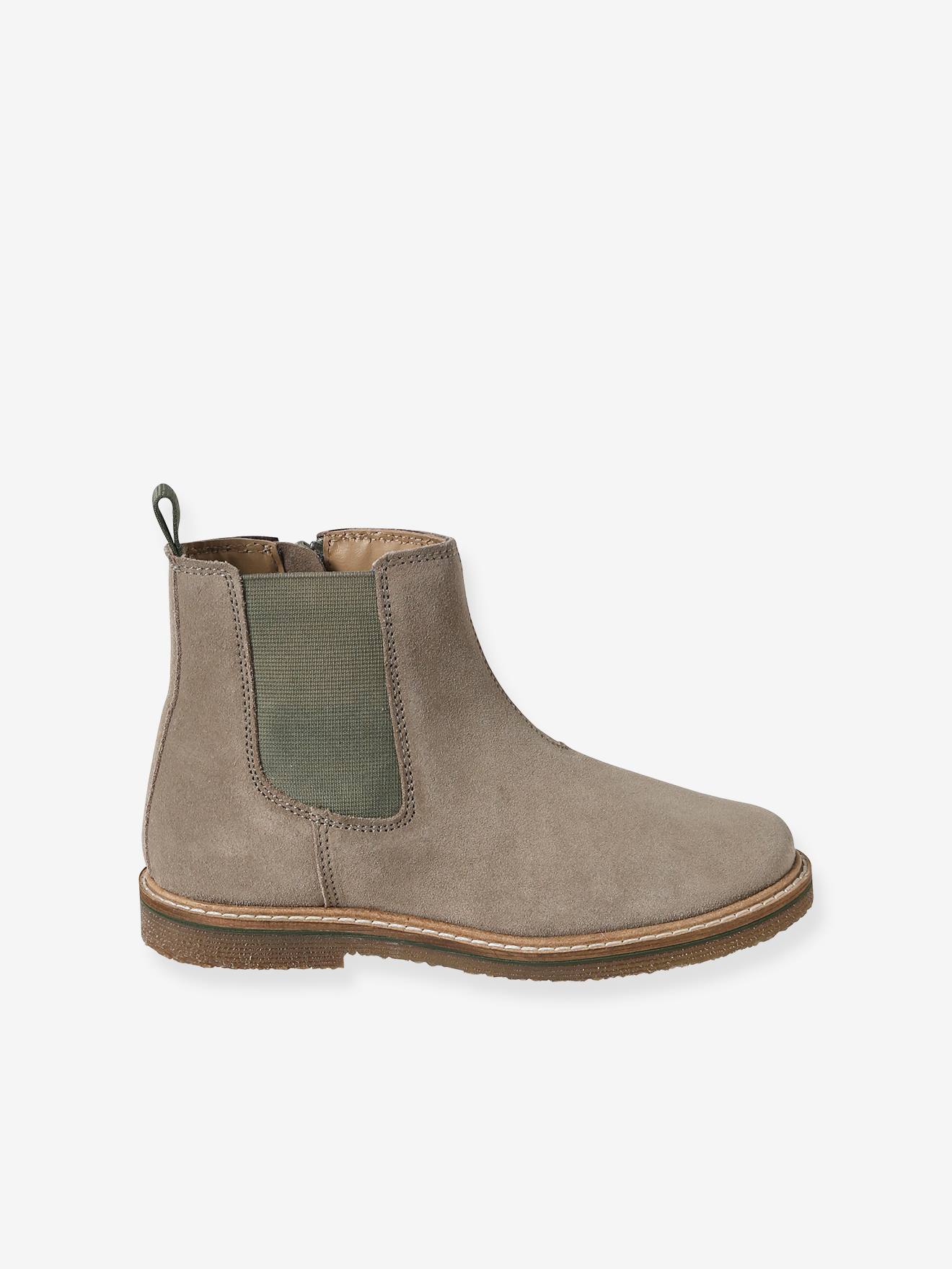 Vertbaudet Kinder Boots mit Dehneinsatz - grau