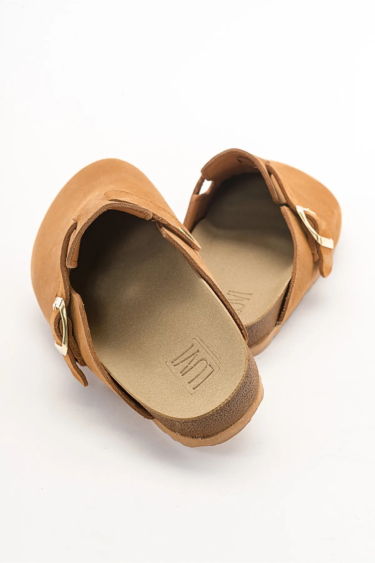 LuviShoes  GONS braune Wildleder-Damenhausschuhe