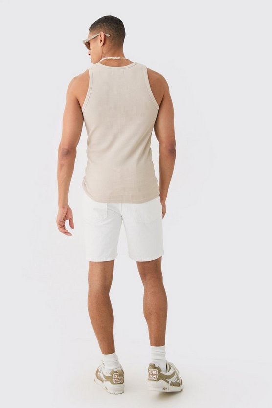 Tanktop in Waffeloptik