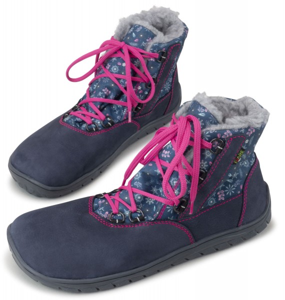 Fare Bare |vB ~ MidBoot Winter Schnürer + Tex ~ Blümchen
