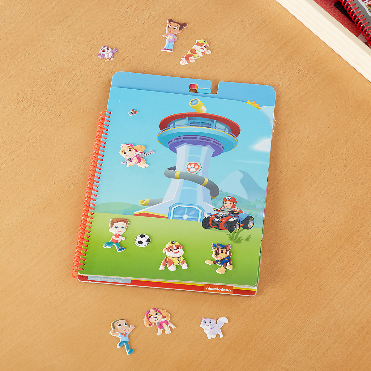 PAW Patrol Wiederaufklebbare, bauschige Sticker – Abenteuerbucht