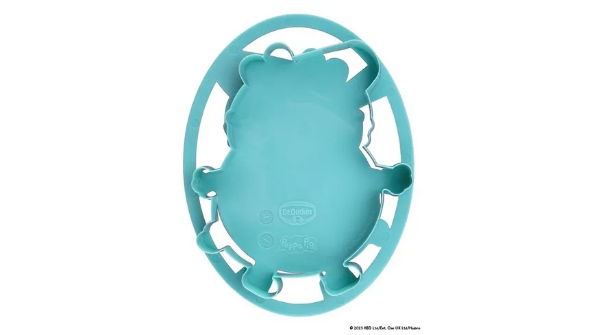 Dr.Oetker Präge-Ausstecher-Set Peppa 4-teilig türkis, blau, rot, orange
