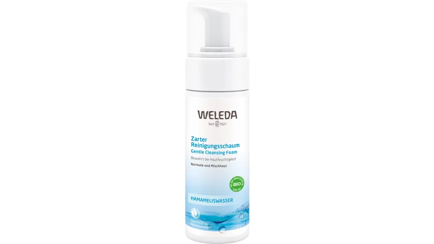 WELEDA HAMAMELISWASSER Zarter Reinigungsschaum 150 ml