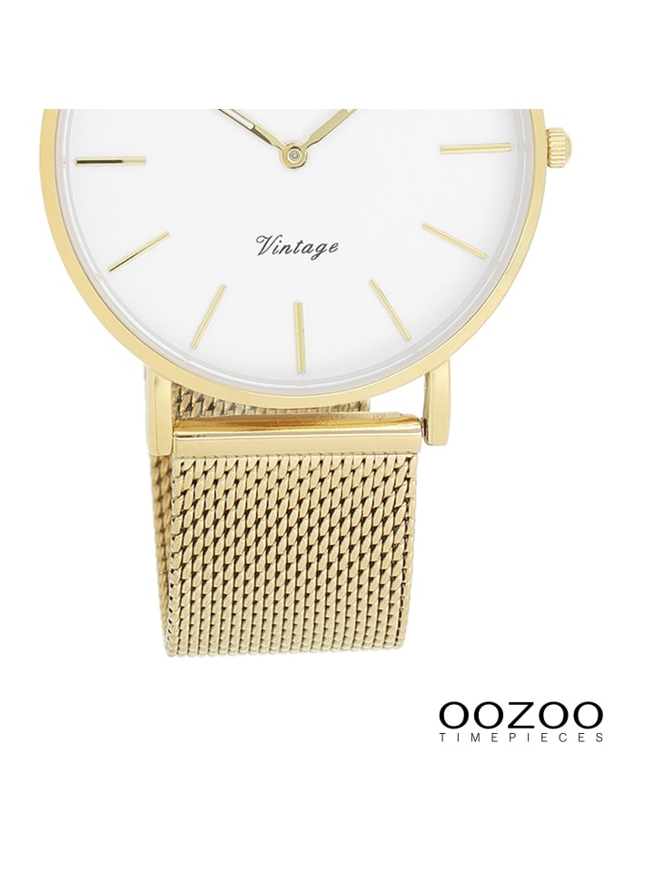 Oozoo Analog-Armbanduhr Oozoo Vintage Series gold mittel (ca. 36mm) günstig kaufen onesize