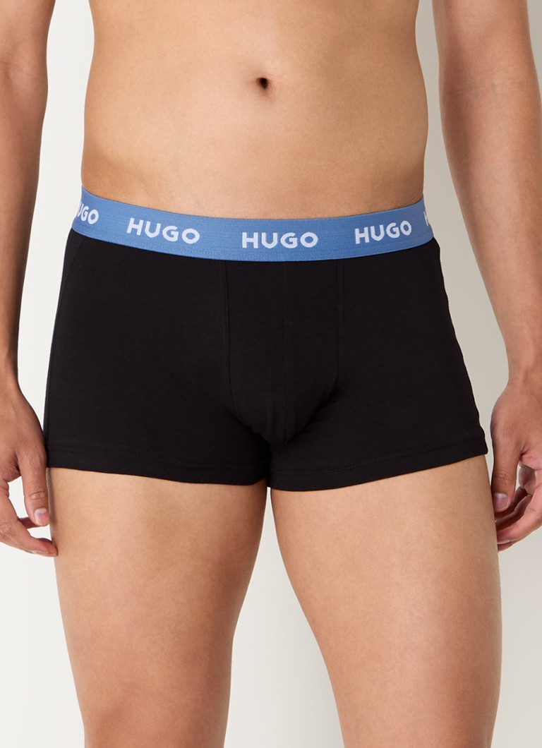 Lot de 3 boxers HUGO BOSS avec ceinture logotée
