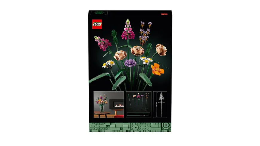 LEGO Icons 10280 Blumenstrauß, Kunstpflanzen für Erwachsene, Zimmerdeko