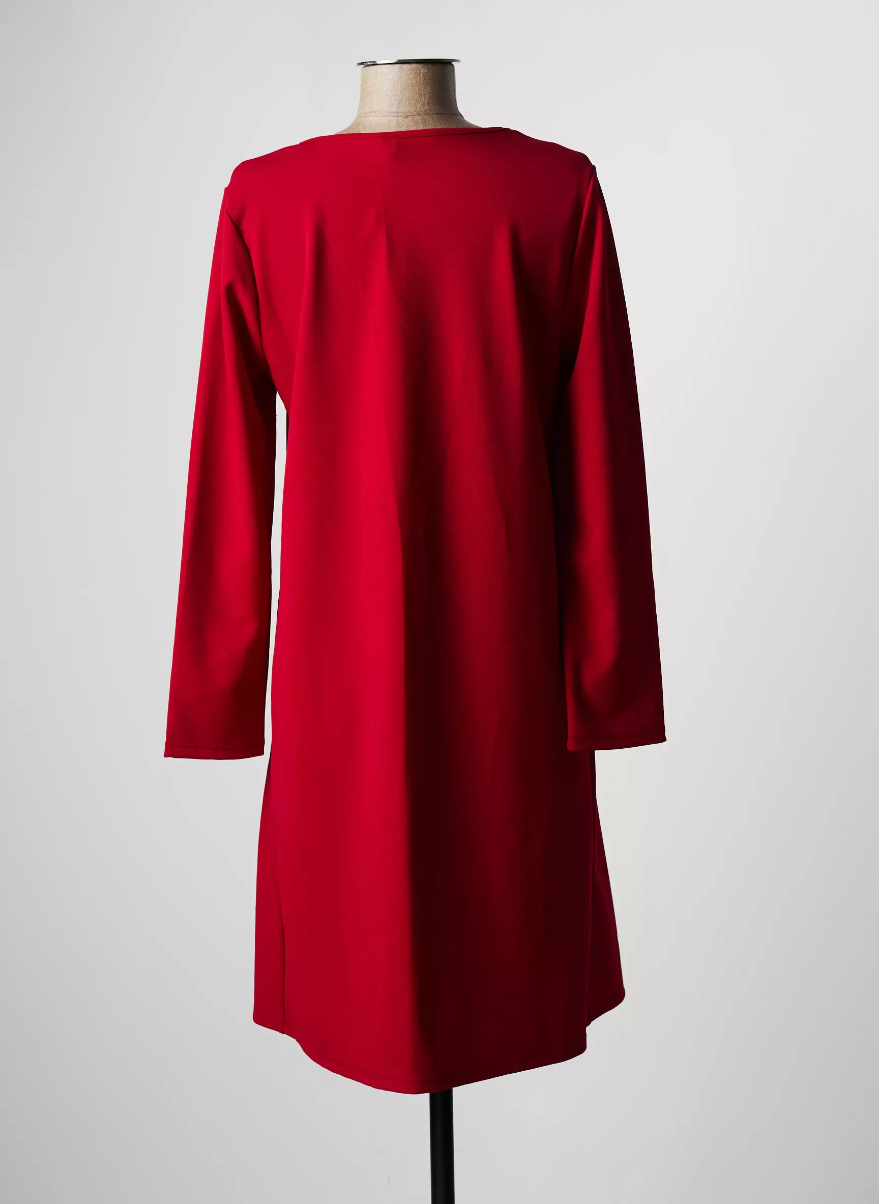 3322 Robes Mi Longues Femme couleur rouge