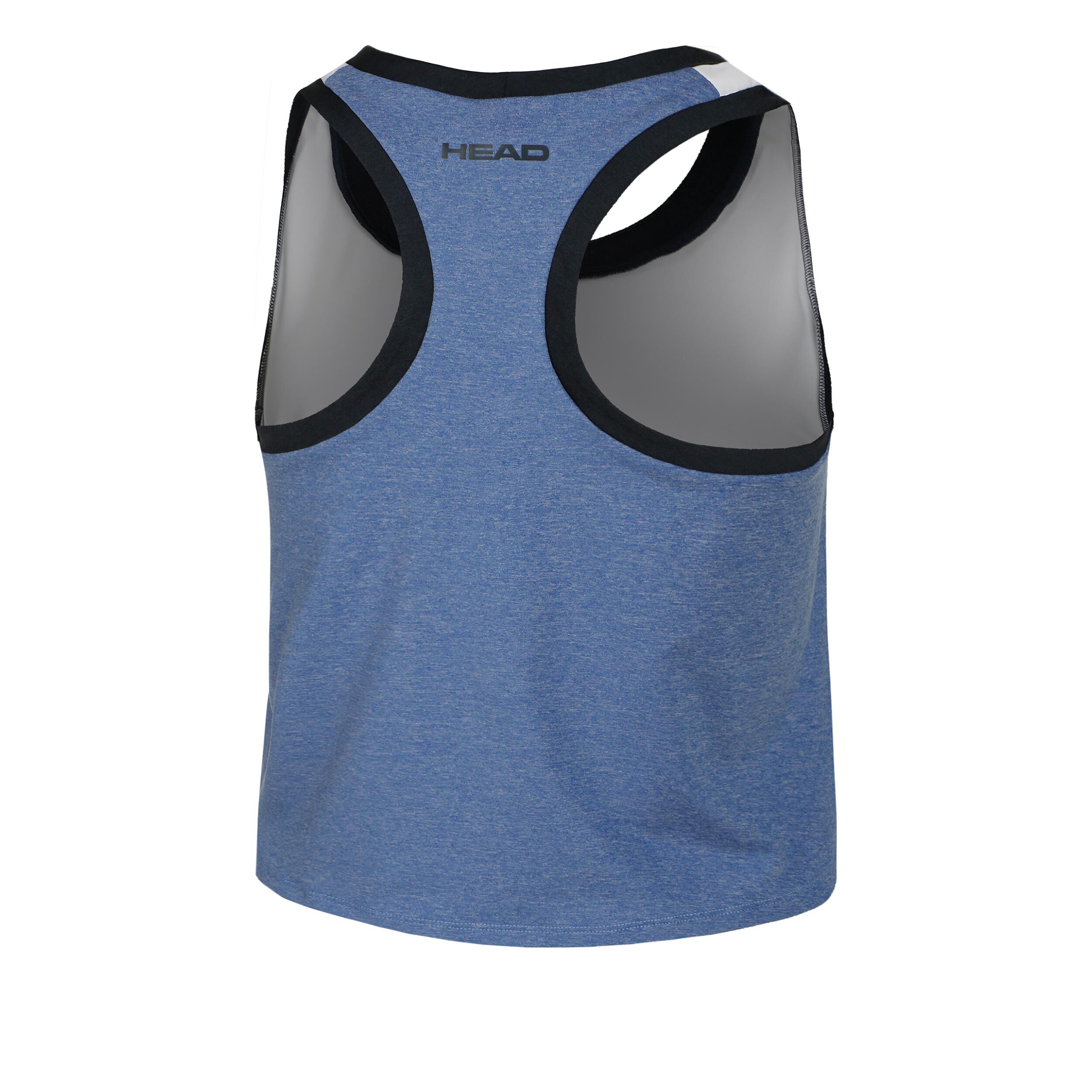 Play Crop Tank-Top Damen - Weiß, Dunkelblau