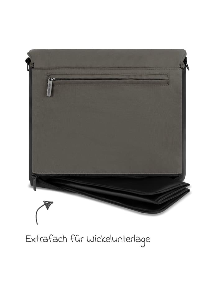 ABC-Design Wickeltasche Urban - inkl. Wickelunterlage in grau günstig kaufen onesize
