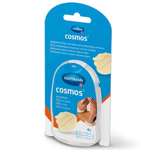 COSMOS Blasenpflaster Mix 3 Größen  6 St  Pflaster