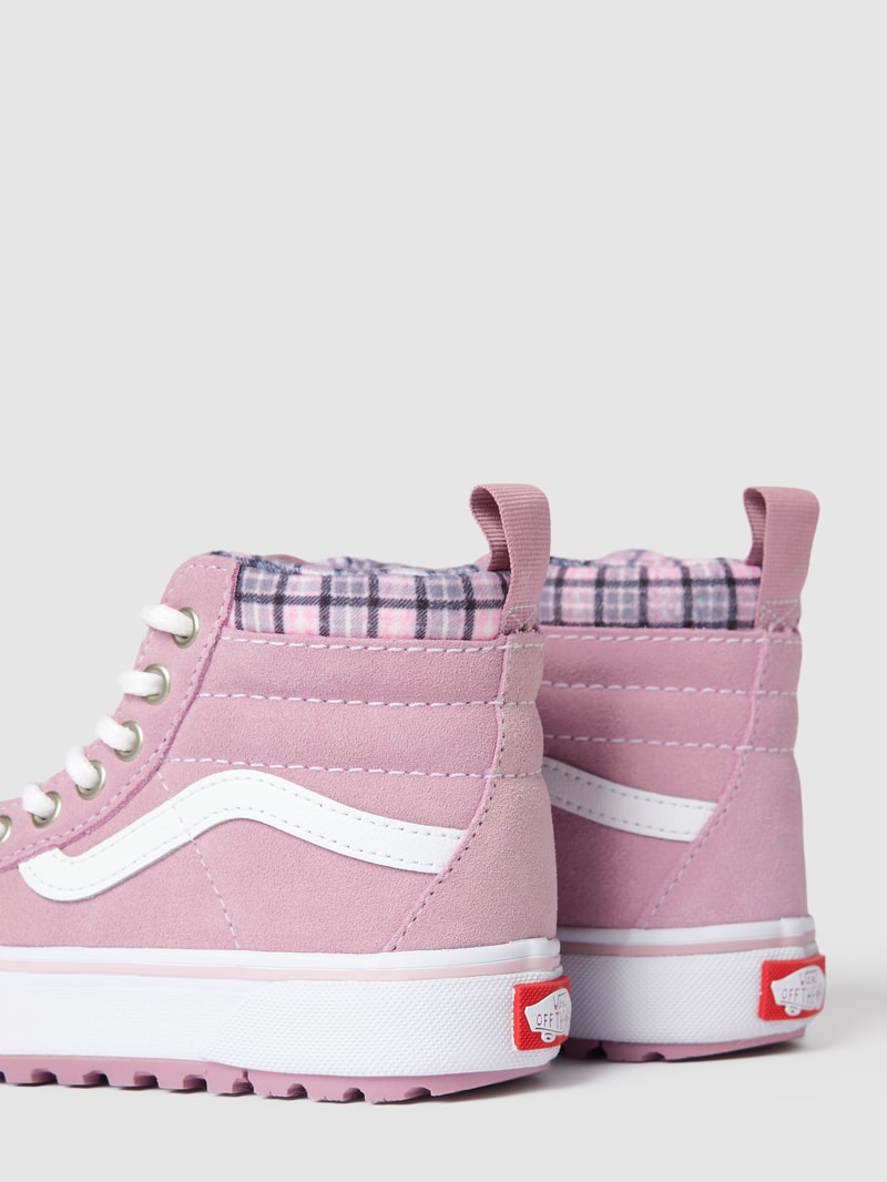 High Top Sneaker mit Label-Details Modell 'SK8-HIGH' in rosa