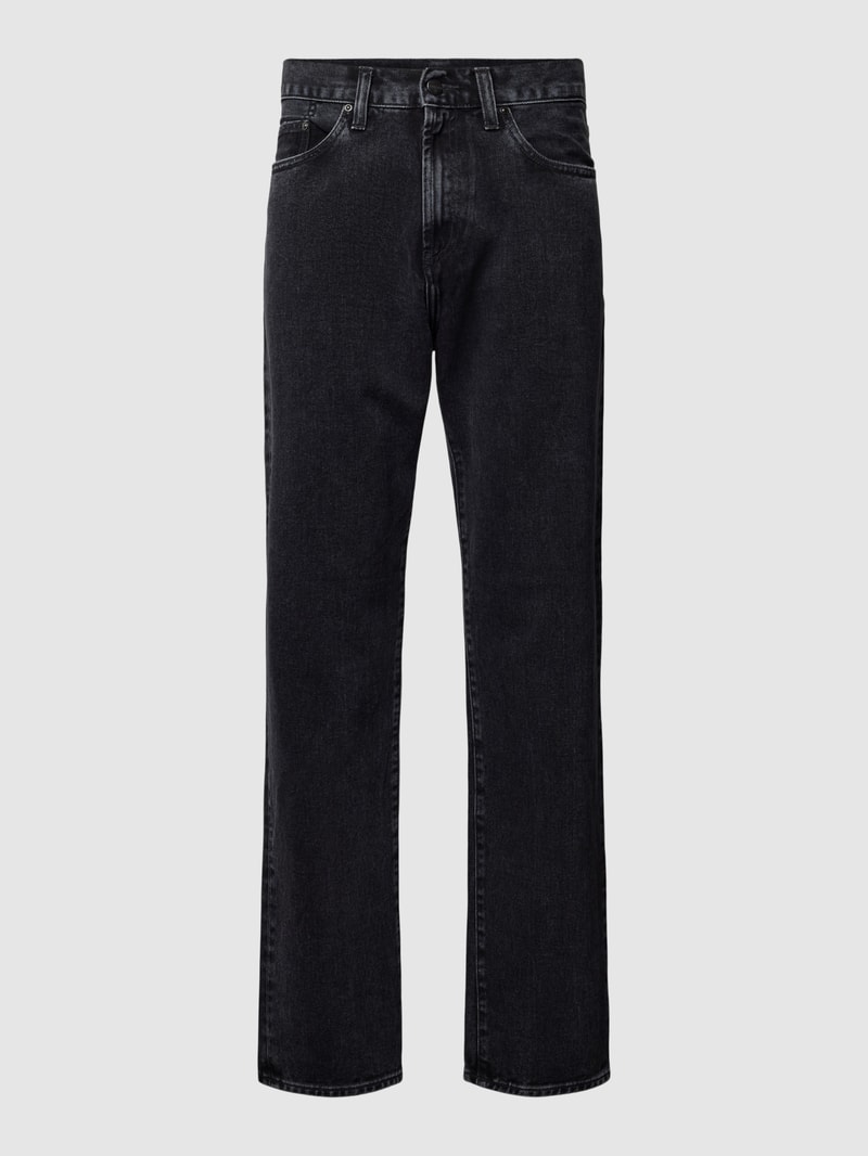 Jeans mit 5-Pocket-Design in anthrazit