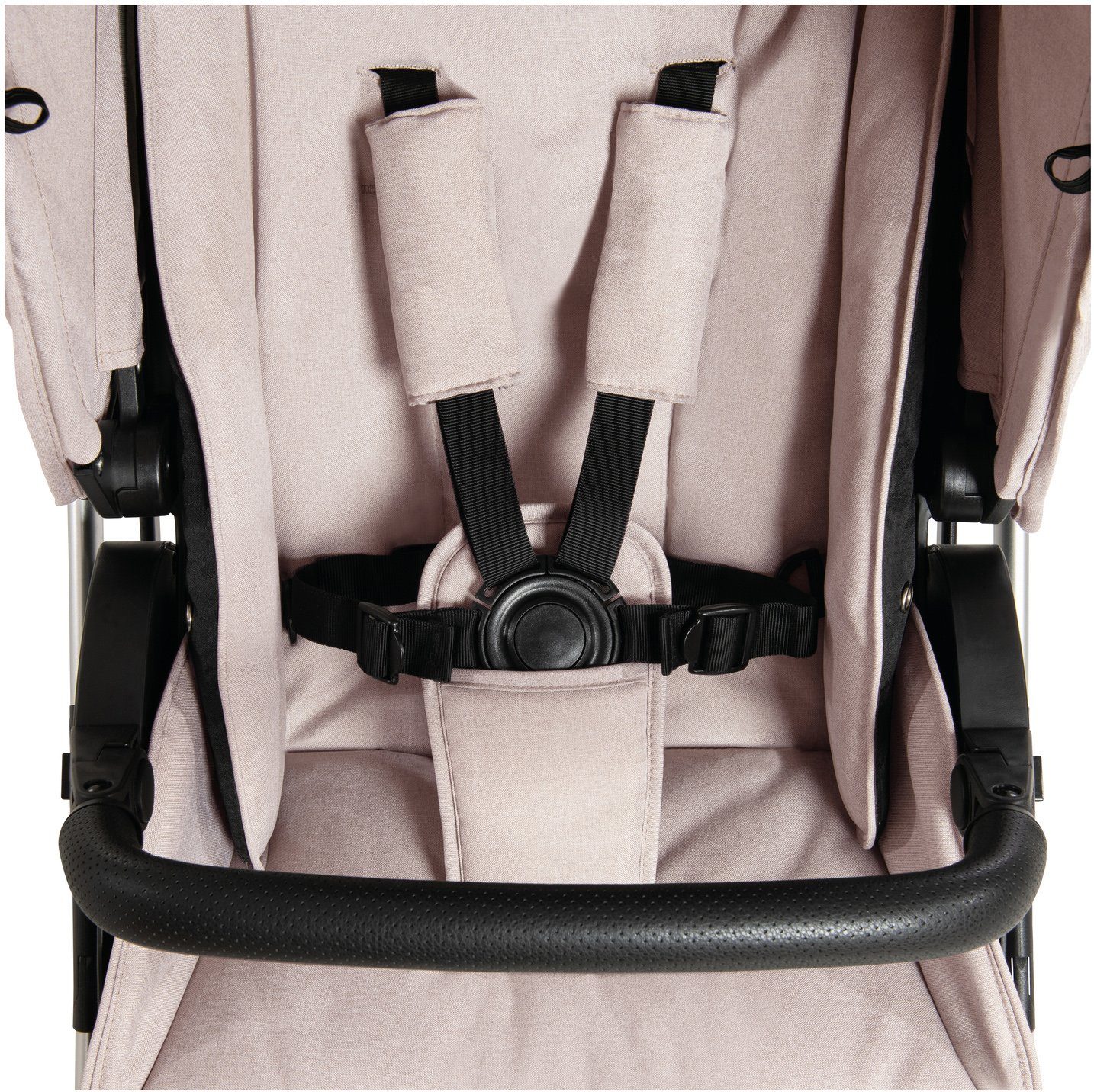 Hauck Kombi-Kinderwagen Vision X, black/beige, (3-tlg), mit Babywanne und Sportwagenaufsatz