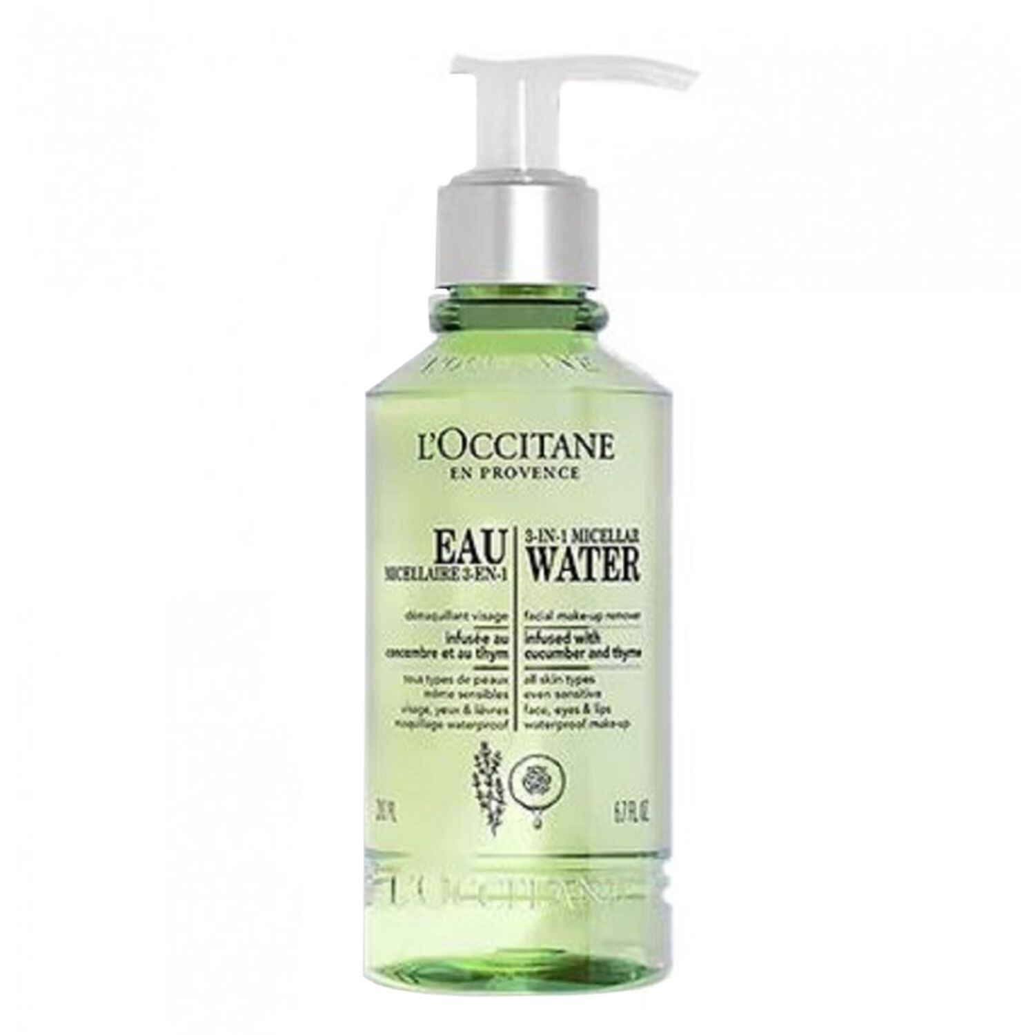 l'occitane Eau Micellaire 3en1 Infusion Démaquillant Visage 200 ml