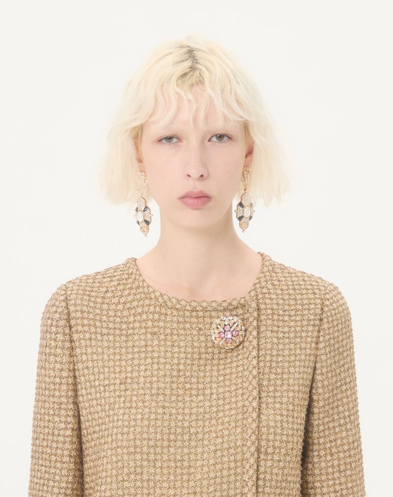 Vestido curto de tweed Canestrello com lurex