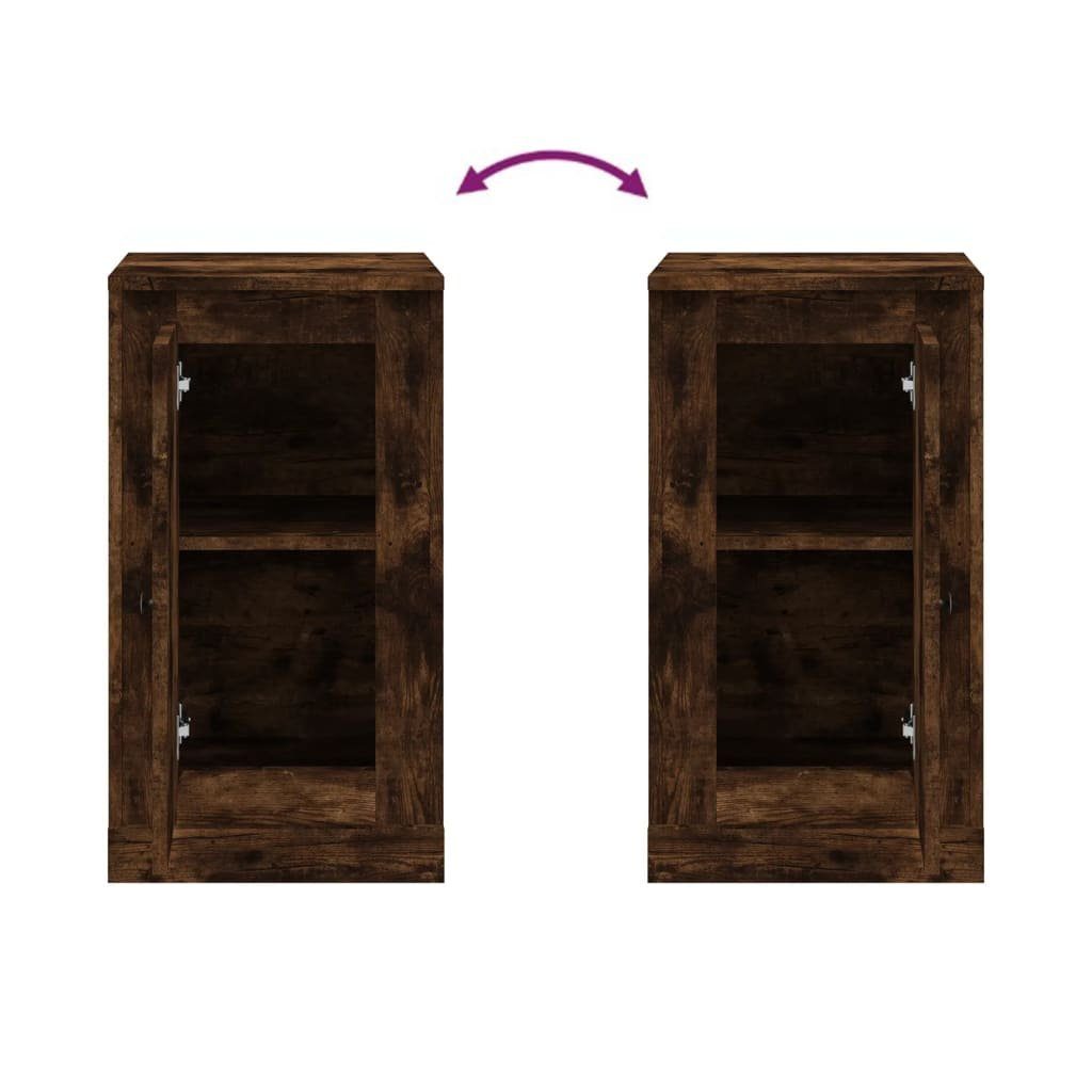 vidaXL Anrichte Sideboard Räuchereiche 37,5x35,5x67,5 cm Holzwerkstoff Kommode