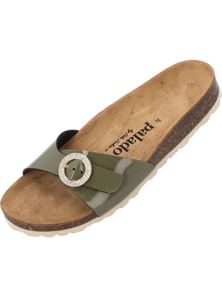 palado Pantoletten in khaki lack günstig kaufen