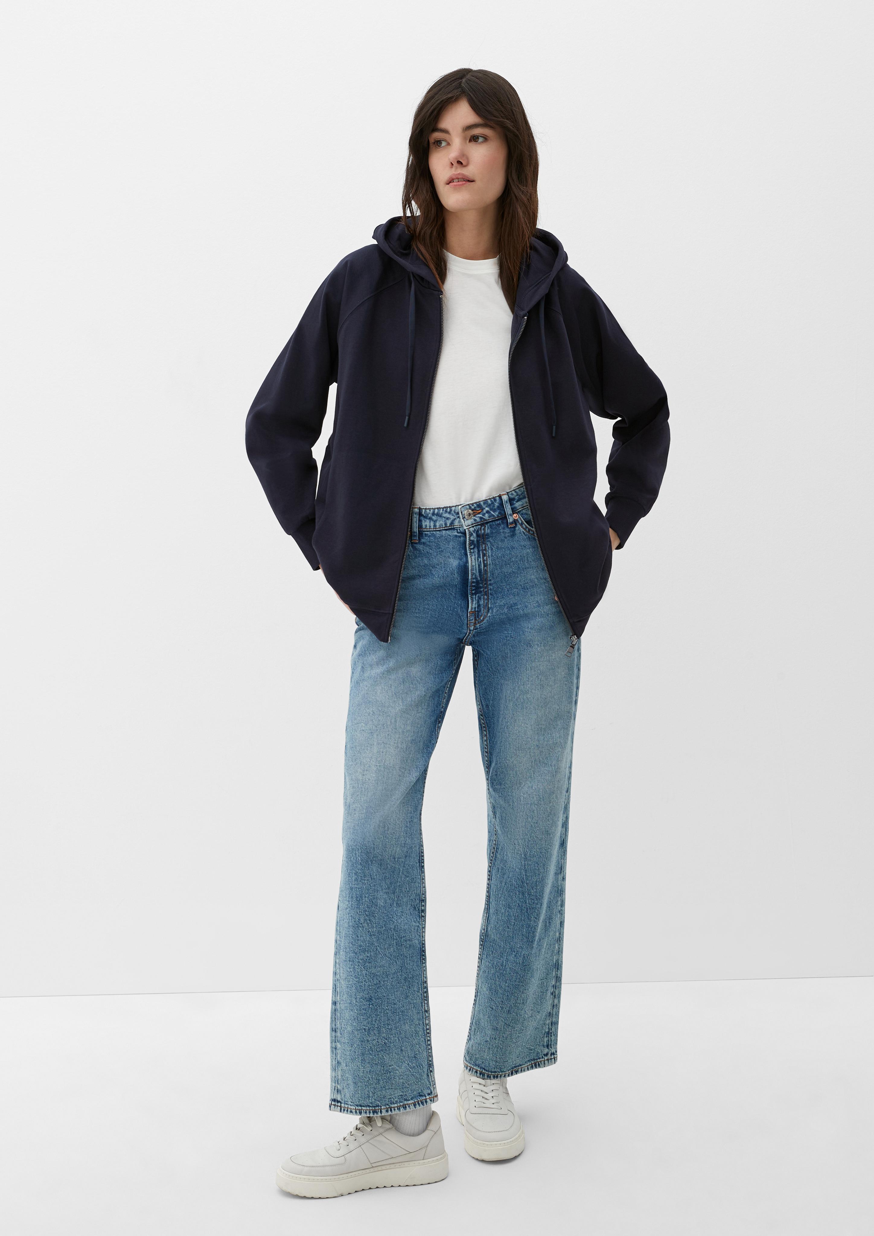 Kapuzen-Sweatjacke mit Backprint  2126255-5959