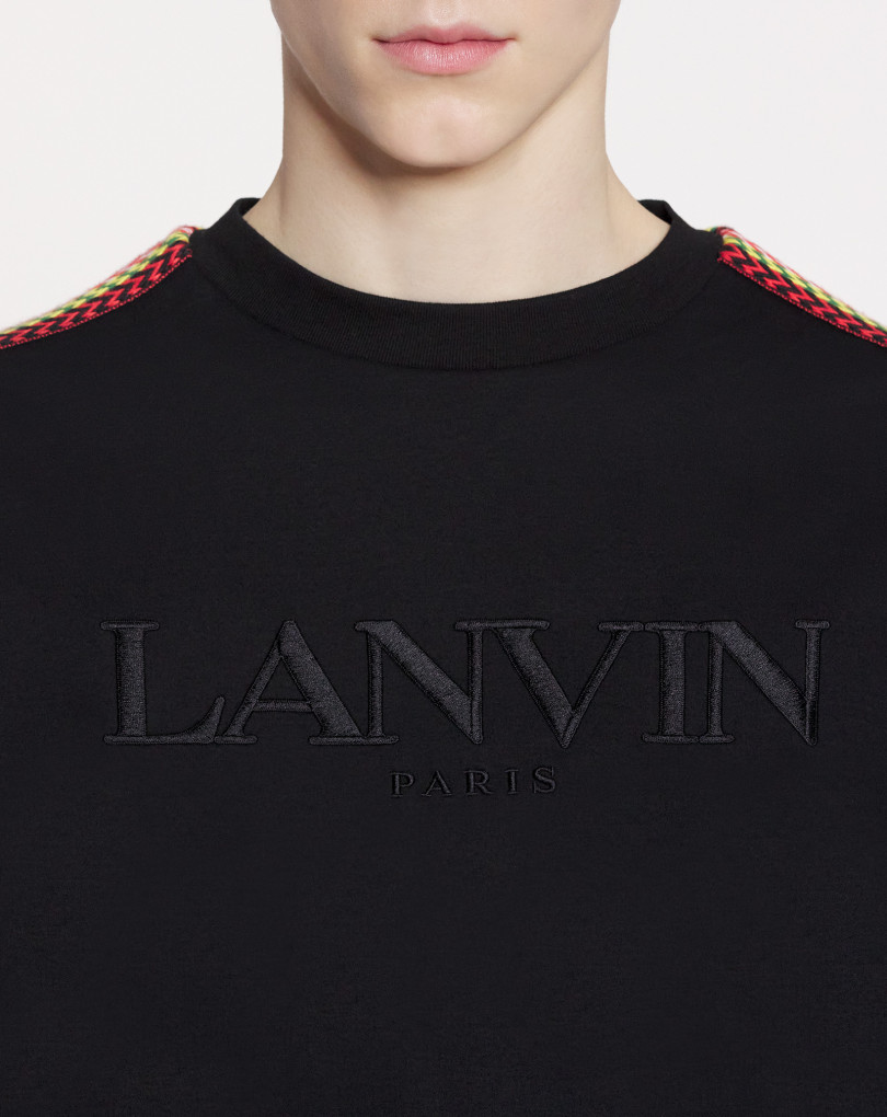 T-SHIRT OVERSIZE BRODÉ LANVIN SIDE CURB