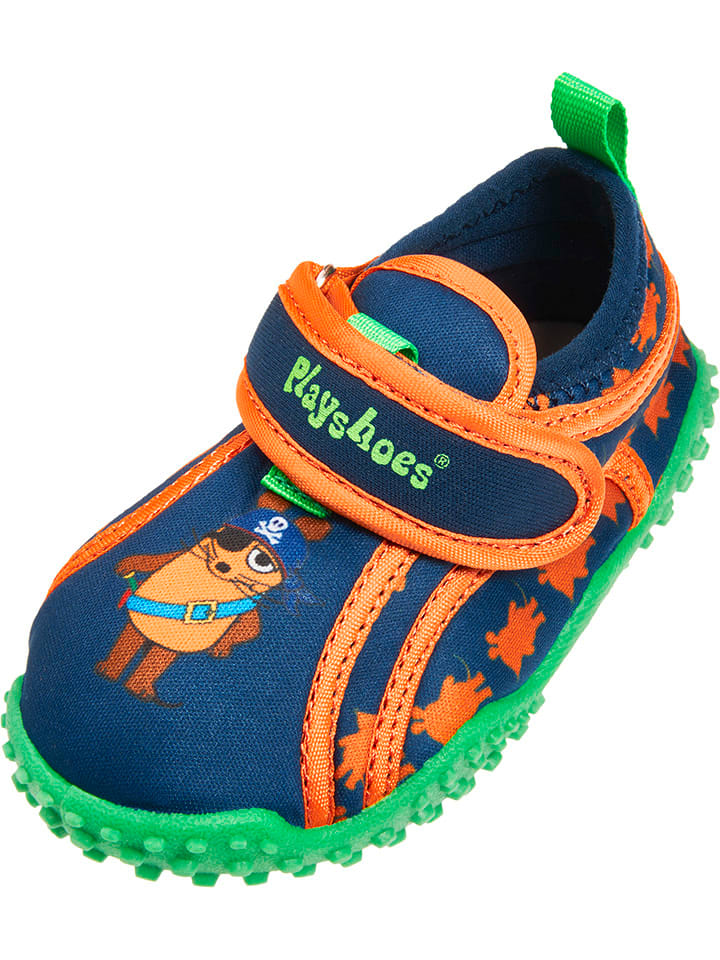 Playshoes Badeschuhe in Blau/ Orange günstig kaufen