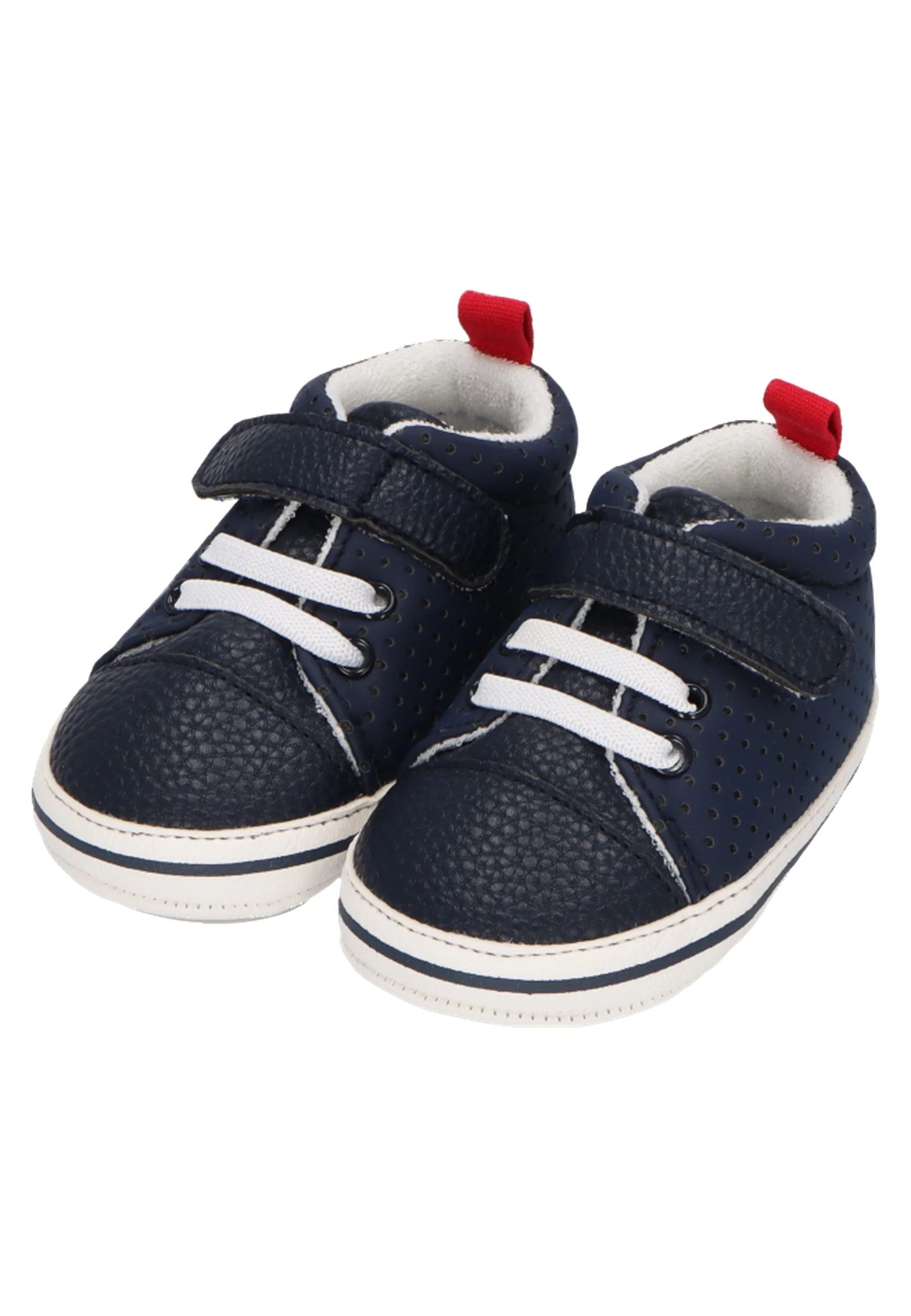 Babyschuh Uni mit elastischen Schnürsenkeln