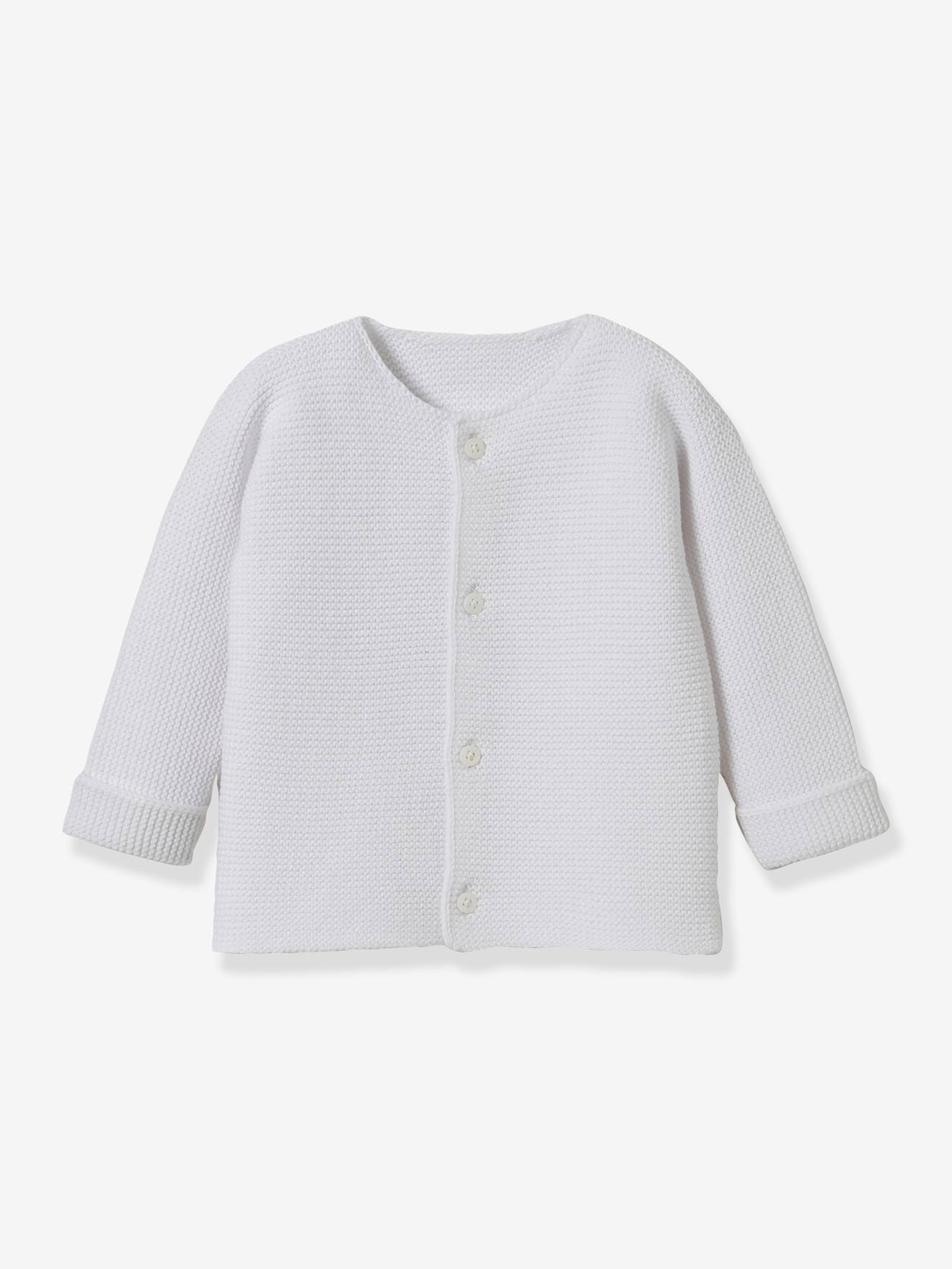 Cardigan bébé point mousse CYRILLUS