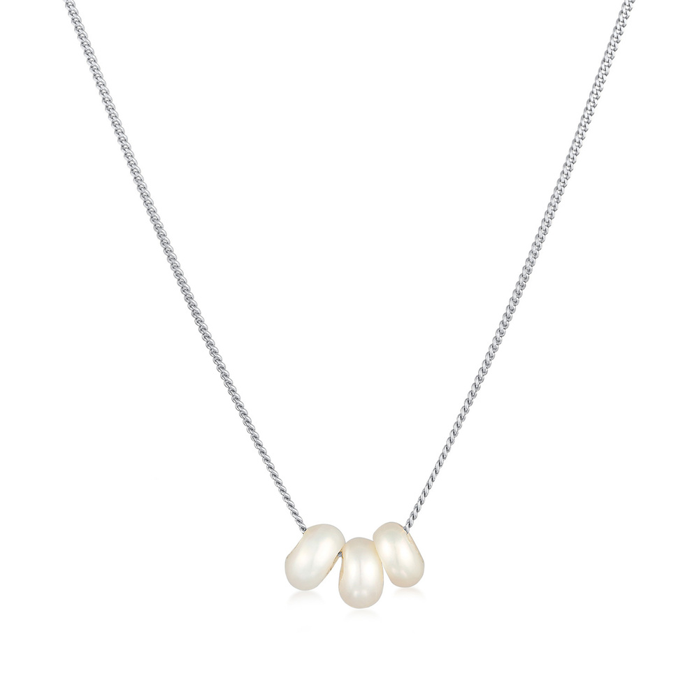 Elli Elli Collier Perle de base pour Femmes avec perles d'eau douce en argent sterling collier