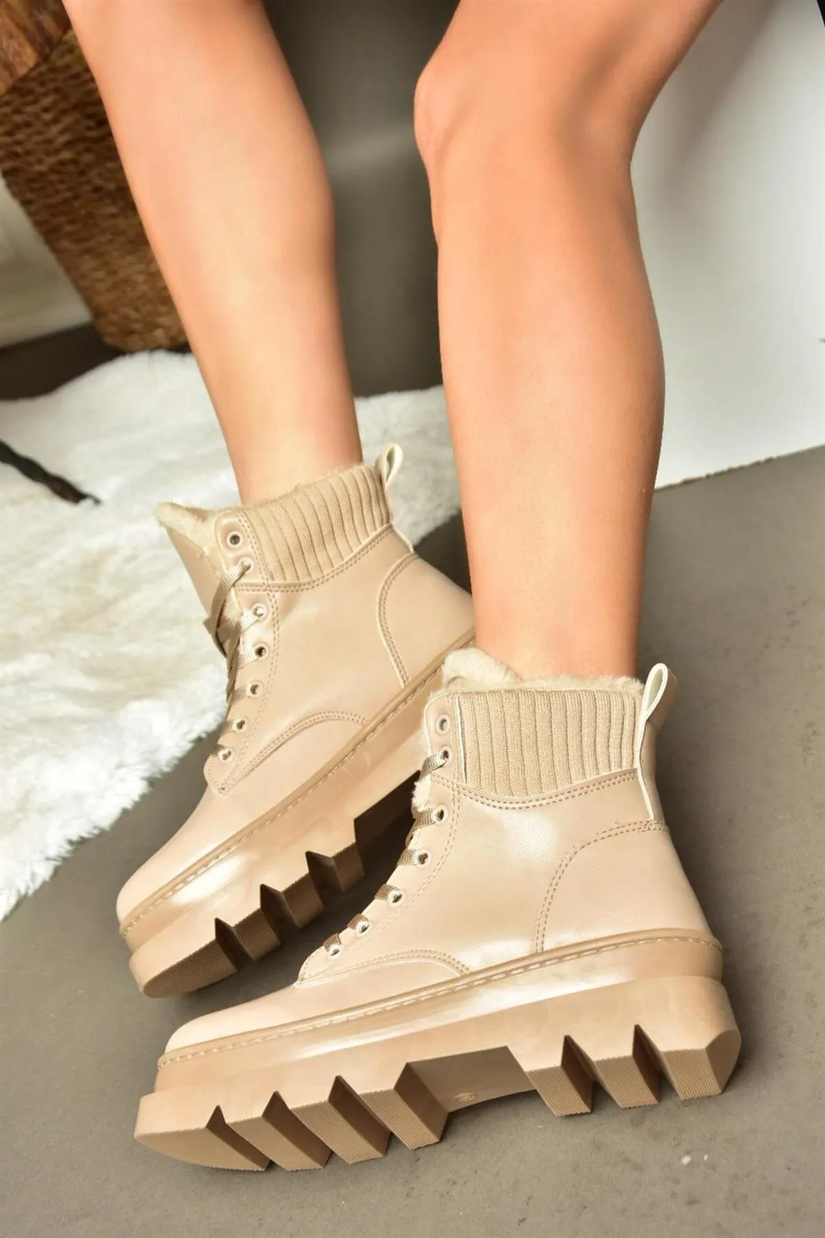 Fox Shoes  R250008009 Damenstiefel mit dicken Sohlen