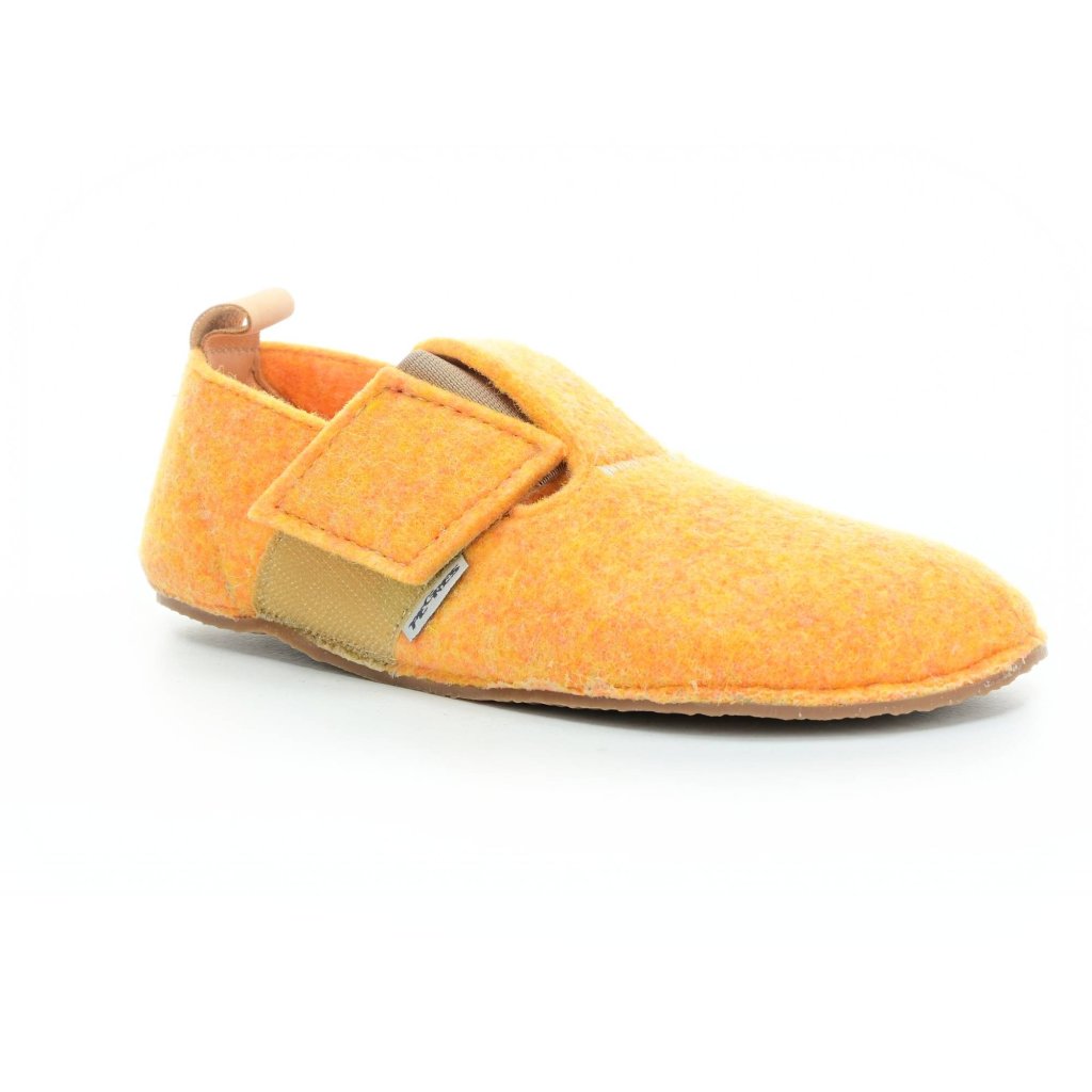 Pegres BF05U Gelbe Barfußhauschuhe aus Filz