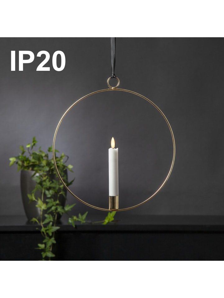 STAR Trading LED Lichterkranz 'Flamme Ring', gold, 30cm günstig kaufen onesize