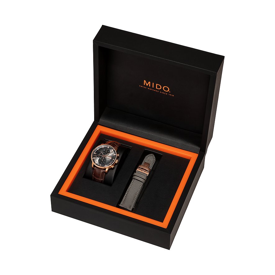 Mido Uhren-Set inkl. Wechselarmband Commander Chronograph