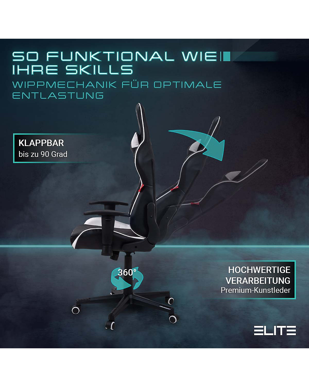 Gaming Stuhl DESTINY MG200 - Ergonomischer Racing Gaming Stuhl - Auch als RGB
