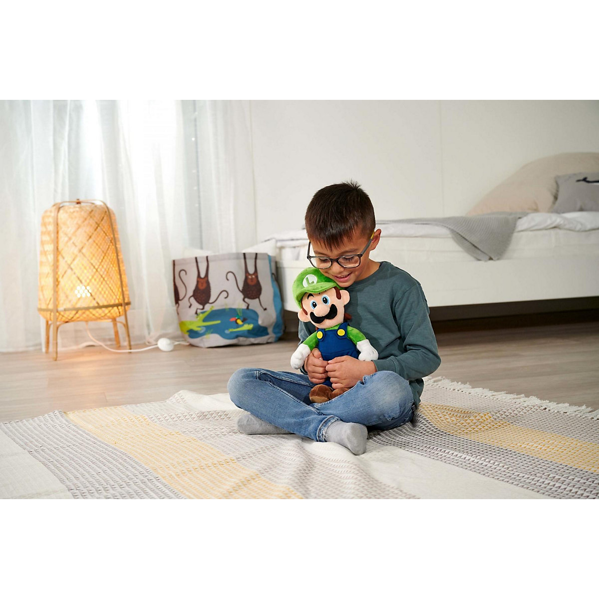 Super Mario Luigi Plüsch, 30cm