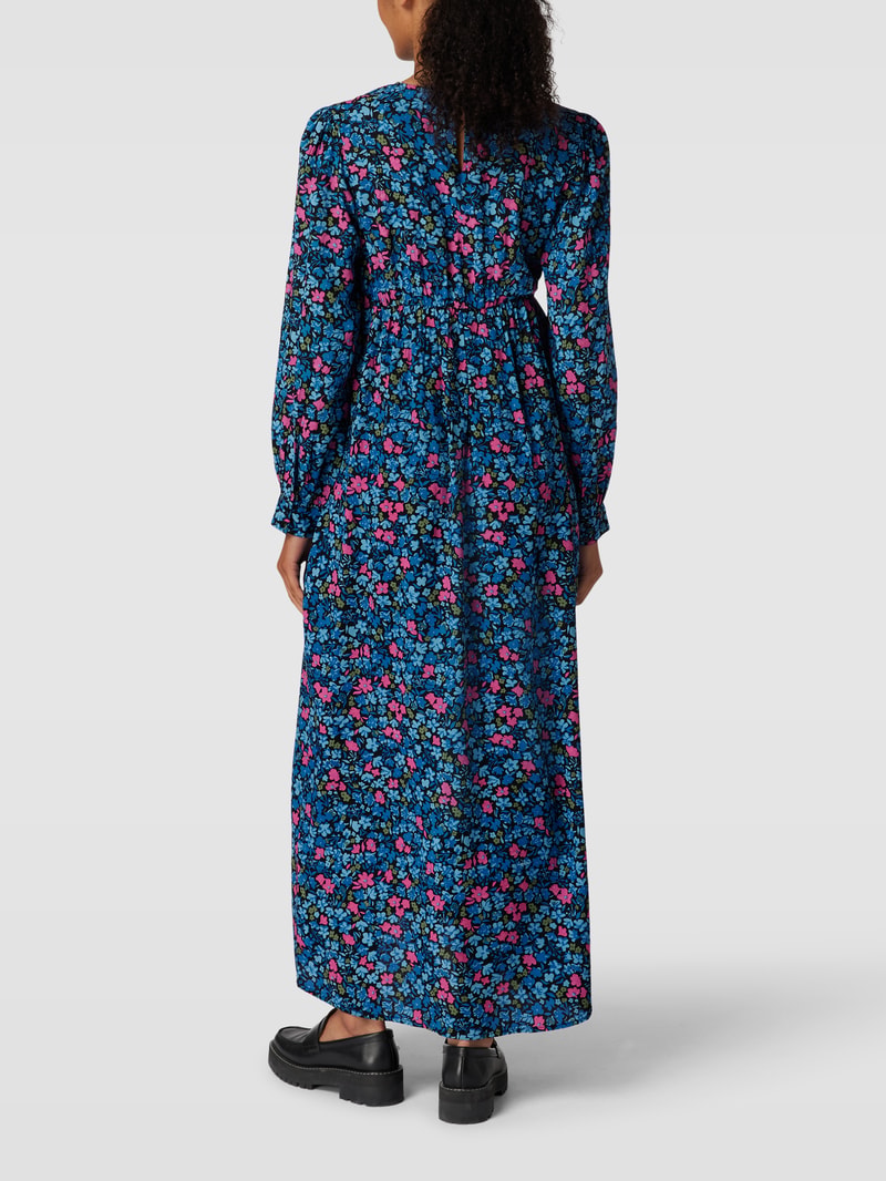 Umstands-Maxikleid mit floralem Muster Modell 'MLGENEVA' in dunkelblau